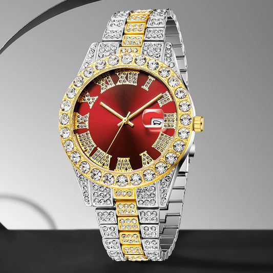 Elegant Women’s Watch – Luxury Diamond Quartz, Perfect for Daily Wear