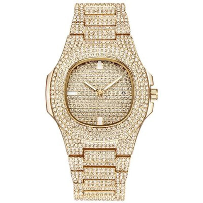 Men’s Business Casual Watch – Luxury Stainless Steel Quartz with Luminous Display.