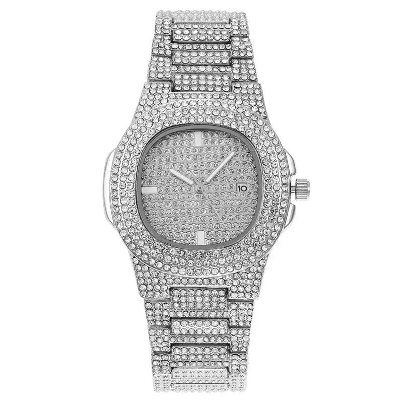 Men’s Business Casual Watch – Luxury Stainless Steel Quartz with Luminous Display.