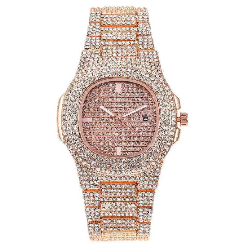Men’s Business Casual Watch – Luxury Stainless Steel Quartz with Luminous Display.