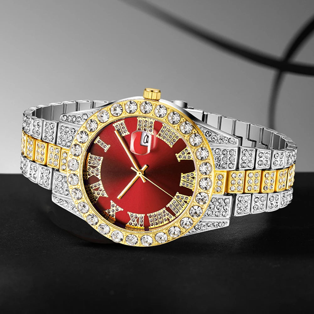 Elegant Women’s Watch – Luxury Diamond Quartz, Perfect for Daily Wear