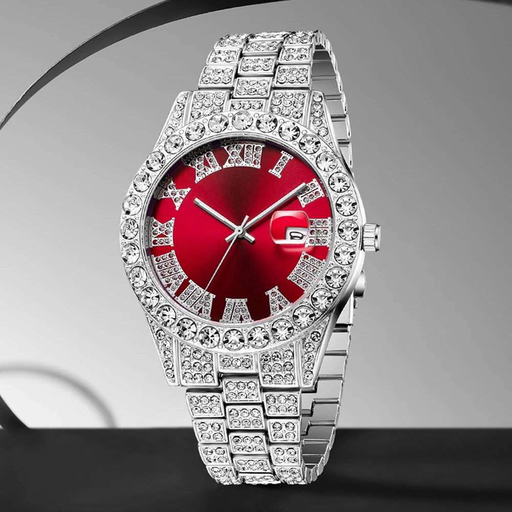 Elegant Women’s Watch – Luxury Diamond Quartz, Perfect for Daily Wear